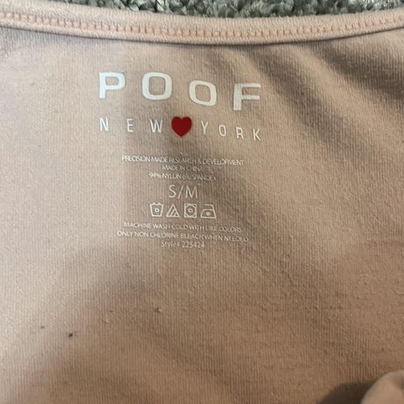 poof light pink tank with adjustable front - Picture 3 of 3